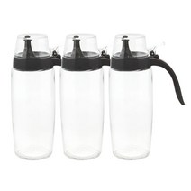 시노글라스 뉴 원터치 오일병 블랙, 500ml, 3개입