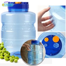 국내산 과일주병 과실주통 매실청 담금주통 플라스틱 원통 발효통 펫트 PET 짱아찌 용기, 국내산 담금 과실주통_30L