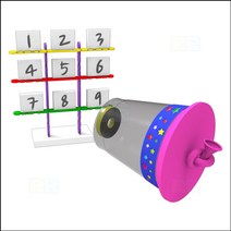 타겟 공기 대포 놀이 1인용 대포 놀이 만들기 교구 과학