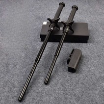 호신용등산스틱 다용도 경량 등산 호신지팡이 등산용지팡이, 21인치 조명+유지관리키트