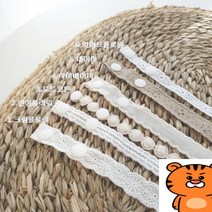 레이스마스크스트랩 마스크스트랩 면100 국내제작 자체제작 핸드메이드 레이스마스크스트랩 마스크목걸이 마스크줄 분실방지 면마스크, 어른용65cm(크림플로랄)