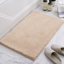 알럽홈 베어자수 베이직 컬러 발매트, 무지 베이지