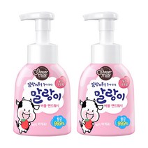 [후후맘] 애경 샤워메이트 말랑카우 핸드워시 용기 300ml 딸기우유향, 2개