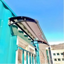 캐노픽스 550X1400 렉산 차양 비막이 비가림 어닝, 검정색, 브라운