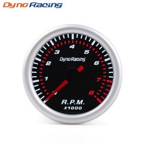 타코메타 타코미터 RPM 게이지 속도 측정기 다이노레이싱 23939 52mm 범용 연기, 없음