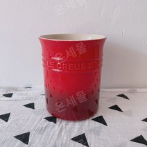 르크루제 수저통 그라데이션 컬러 주방 도구 버킷 저장 탱크 냄비 삽 좌석이있는 프랑스 르를 꽃병 보관 튜브로 사용할 수 있습니다., 빨간 튜브