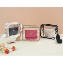 초등여학생폰수납 투명한 미니크로스백 미니백 여친선물 여중생 옆으로매는 투명가방