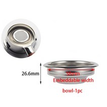 드롱기 커피머신 호환 55358mm 스테인레스 스틸 커피 필터 바구니 기계 브레빌 카페드 포타필터 메이커 스, 06 58MM heigh 23.6mm 1