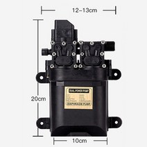 고압펌프 양수기펌프 농업용펌프 가정용가압펌프 강력한 이중 워터 펌프 DC 12V 120W 고압 자체 프라이밍, 한개옵션0
