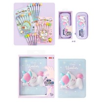 스퀴시 폼폼 필기구 문구세트, 오리세트