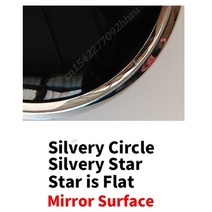 휠캡 휠커버 3D 미러 그릴 배지 전면 W204 엠블럼 W205 W212 W213 W176 W246 W177 A B C E G 클래스 ML CLA GLA GLC GLE C117 D, 170.Mirror Silvery - Metris 20