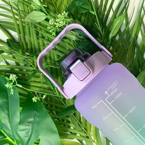 AHMOO 국내배송 식약처 인증 트라이탄 2L 물통 2000ml 물병, 퍼플블루