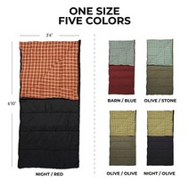 TETON Sports Evergreen 침낭 - 대형 추운 날씨용 침낭 -.. 정품보장, -10F Regular, Night/Red