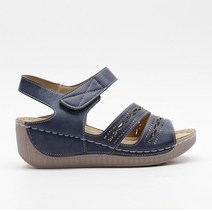 여성 여름철 발편하고 가벼운 볼넓은 통굽샌들 키높이 컴포트화 스트랩샌들