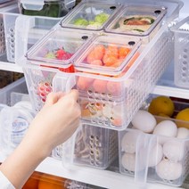 냉장고 정리트레이 냉동실 냉장고 투명트레이 핸들 M