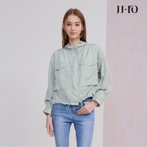 JJ지고트 JJ.ro 실키 크링클 스트링 후드 점퍼 GM4A0JPR1