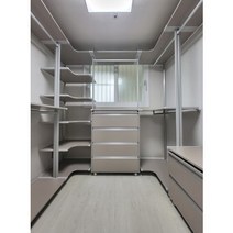 시스템행거 드레스룸 안방 옷방 시스템장 행거 가구 인테리어, 4단 서랍장, 화이트