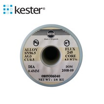 KESTER245 0.4MM AG3% Flux 4.5% 기계땜용 250g
