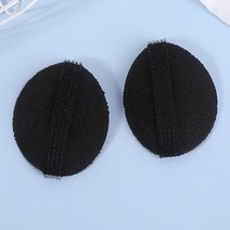 DM PKFARM 1+1 뒷머리 납작머리 풍성하게 연출 머리뽕 헤어볼륨패드 헤어용품, 블랙, 1세트 (2P)+1세트 (2P)