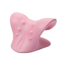 목디스크 배게 배개 목 마사지 베개 목 어깨 경추 교정 지압 요법 견인 장치 마사지 베개 통증 완화 바디 마사지기, 05 Pink