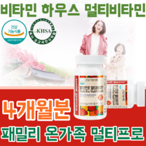 식약청 인증 온가족 패밀리 멀티 비타민 B1 B2 B6 B12 C E 나이아신 엽산 업산 판토텐산 판도텐산 판도덴산 건강 기능 식품 영양 보충 제 1일 1 정 타입 파는곳 추천, 2