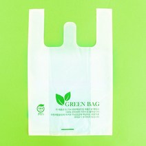 블레스팩 친환경 생분해 비닐쇼핑백 대 32x46+7 100매, 100장