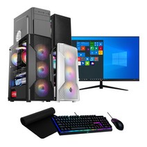 사무용 게이밍 조립 컴퓨터 SSD 장착 윈도우10 본체 24인치 27인치 32인치 모니터세트, 2)사무용6500