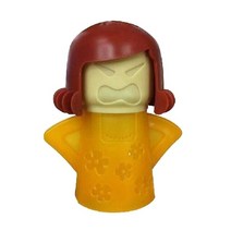 스팀클리너 부품 Angry Mama-귀여운 만화 엄마 모양 전자 레인지 스팀 청소기 냉장고 탈취기 주방 청소 도구, [04] yellow