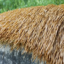 볏짚 동남아 인테리어 플라스틱 초가 지붕 인조 볏집 유기 초가 50cmX50cm 10세트, A가느다란잎볏짚이노랗다