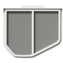 Whirlpool Kenmore 및 Roper Sears 건조기 W10120998에 호환되는 건조기 보풀 스크린 필터, 화이트&블랙
