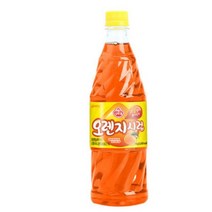 오뚜기 시럽 슬러시 오렌지향 1병 시럽원액, 6개, 1kg