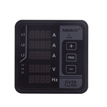 (해외직구) 다기능 디스플레이 미터 전류계 전압계 발전기 삼상 디지털 주파수, 1개, 기본