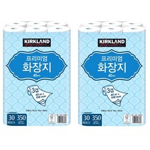 커클랜드 프리미엄 3겹 화장지 40mx30롤, 2팩, 30롤