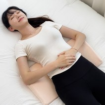 허리피슈 허리베개 다리 기능성 요추 낮은 베개, 그레이4cm