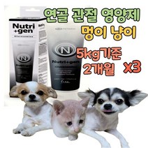 애견 관절 영양제 고양이 강아지 대형견 노령묘 노령견 노령기 글루코사민 msm 초록입홍합 피쉬 콜라겐 콘드로이친 초록잎홍합 이소플라본 연골 건강 에좋은 보조제, 3개