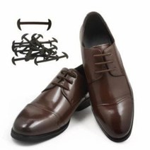 기타 실리콘 신발끈 구두끈 스니커즈 운동화 탄성 슈레이스, 브라운세트BL10408