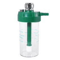 DRY Humidifier Bottle 200ml O2 압력 게이지 산소 조절기와 호환되는 표시 라인이있는 200ml