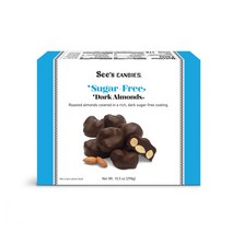 씨즈캔디 슈가 프리 다크 아몬드 초콜릿 298g Sugar Free Dark Almonds