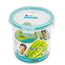 트라이탄 밀폐 용기 원형 5호 냉장고 보관 정리 용기, 1개