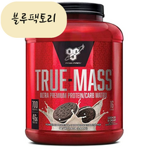 (믿고보는 블루팩토리) 비에스엔 트루 매스 프로틴 파우더 단백질 보충제 쿠키앤크림 2.64kg 품절시 대체상품 추천, 1개