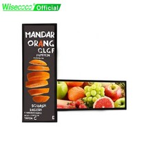 Wisecoco-14 인치 4k 휴대용 모니터 Aida64 터치 롱 스트립 3840*1100 IPS LCD 스트레치 바 울트라 와이드 서브 스크린 두 번째 디스플레이, No Touch Black