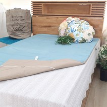 에코포유 데이브 모달룩워싱 요커버(토퍼커버), 스카이블루