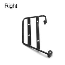 super cub 슈퍼커브 호환 혼다 큐브용 CC 110 사이드 백 스탠드 러기지 랙 장착 브래킷 바이크 오토바이 타이어 마찰 방지 액세서리, [02] Right, 1개