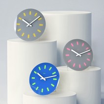 [바보사랑] objekt 벽시계.악센트(3colors)[디자인 이언], 색상:핑크