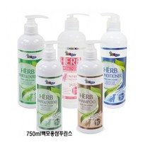 펫퍼스 허브 샴푸엔린스 750ml 백모용 삼푸 린스 목욕, 1개