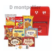 레트로우체통 9품목 1세트, 과자 9가지 x 1set, 4개