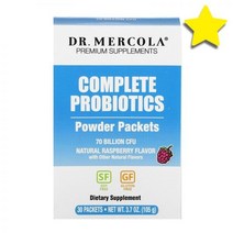 닥터머콜라 Complete 프로바이오틱스 유산균 Probiotics 파우더 가루 분말팩 내추럴 라즈베리 Raspberry 70 0억 CFU 30팩 0.12온즈 3.5 g