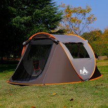 Modlauna 패스트캠프 원터치텐트 원터치 텐트 그늘막텐트, 150x250x110cm (3-4인용), 카키