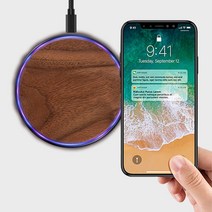 유리 글로벌 15W 갤럭시 S8 S9 S10 + 노트 8 9 10 LG G8 G7+ V30 V40 V50S 아이폰 XR XS 초고속 원목 무선충전기 패드, 1개, 15W화리목