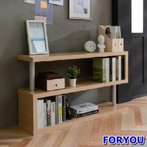 ForU127 하모니 ㄹ형 책장 수납장 2단책장 책장책상 책장수납함 장식장 책장DIY, 메이플
